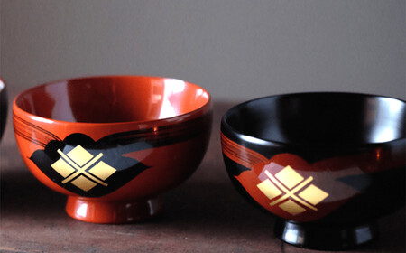 汁椀　花塗り　秀衡一つ雲　2個（朱2個） / 漆器 お椀 吸い物椀 おわん 食器 漆椀 漆塗 うるしぬり 手塗り 木製 伝統工芸品 和 お正月 高級 結婚 新築祝い お祝い 贈答 贈り物 プレゼント ギフト 香典返し お返し おもてなし【ocy915-hit-2-r-rA】