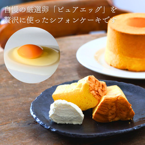 カットシフォン10個入 こだわりのシフォンケーキ 際立つたまごの美味しさ！ふわふわ 食感 糸魚川 新潟 フェルエッグ しっとり ふわふわ シフォンケーキ カットシフォン スイーツ