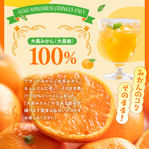 大長娘 100% 蜜柑ジュース 720ml×3本 ku161-002-r
