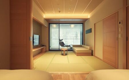 No.2891 福島の老舗五つ星認定宿　土湯温泉山水荘ペア宿泊券～源泉かけ流し半露天風呂付客室～