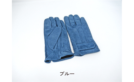 紳士豚革手袋 （001217421） ブルー