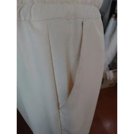シルクパンツ　生成白　丹後シルク_装飾品・工芸品 女性・レディース 洋服 _【1222522】