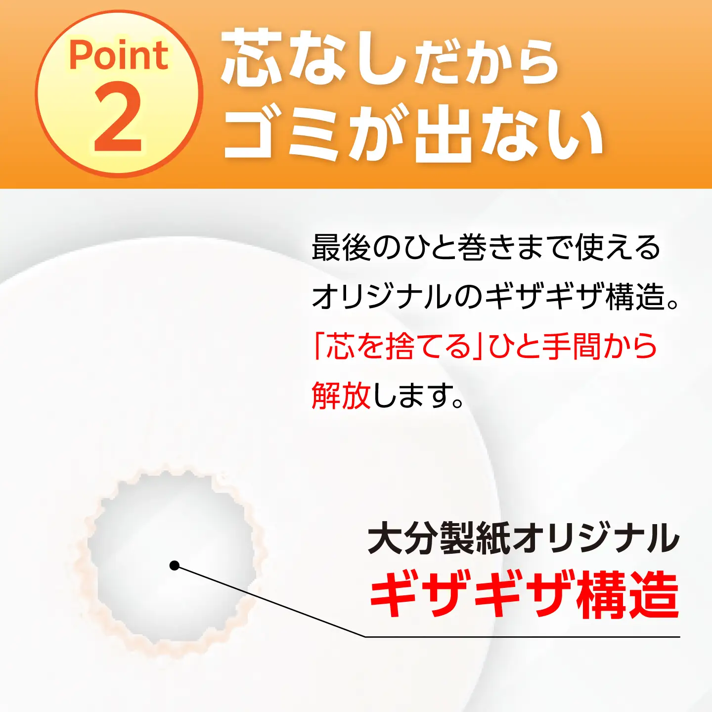 【全3回定期便】トイレットペーパー ダブル 24ロール 長巻き 65m (6ロール×4パック) 宅配 エコワンタッチ コアレス[VAA055]