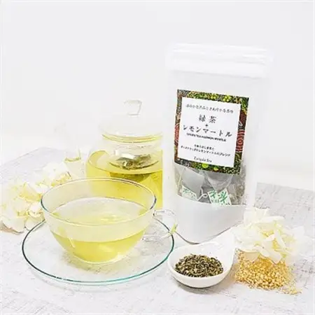 「緑茶+レモンマートル」　緑茶つゆひかりとレモンマートルのブレンド_飲料・ドリンク 茶葉・ティーバッグ 茶 _【配送不可地域：離島・沖縄県】【1469915】