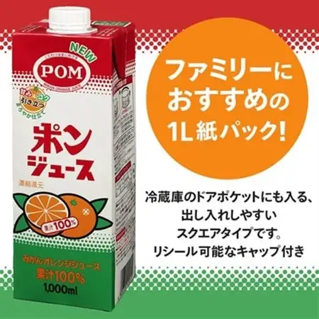 えひめ飲料　ポンジュース1L×6本_えひめ飲料 ポンジュース みかん ジュース_【配送不可地域：離島・沖縄県】【1499873】