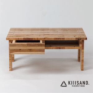 ＜DIY用＞ ローテーブル PARTS KIT (木材パーツ37本・短ビス89本・長ビス12本・ボンド1本) 材木 木 SDGs 木 Kiiisand. CLT 無塗料 鳥取CLT