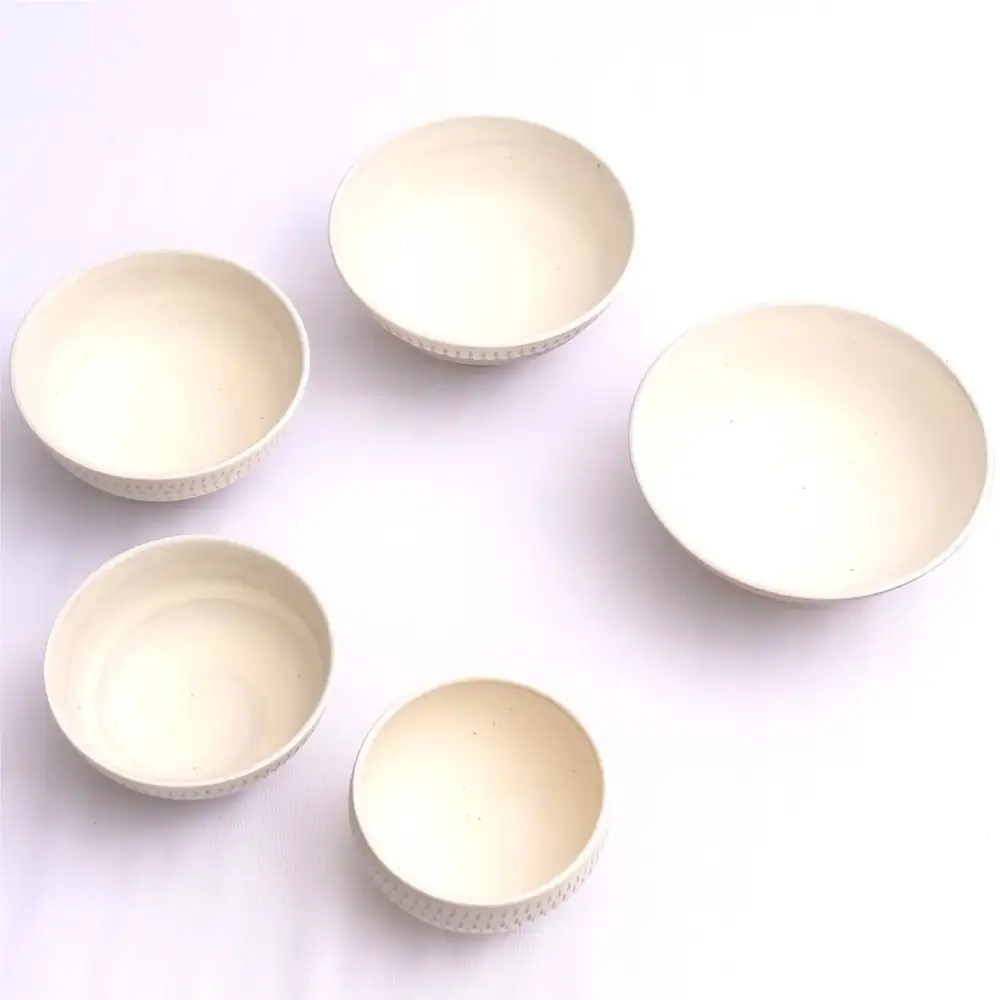 百碗 白釉飛鉋 (カネハ窯) FR11