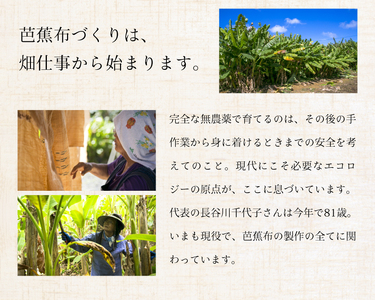 芭蕉布 ブックカバー C011-017 工芸品 植物染織物 本