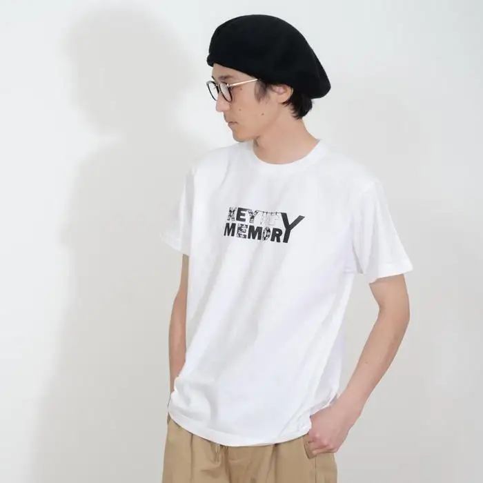 《2》【KEYMEMORY 鎌倉】フラワーロゴTシャツ WHITE