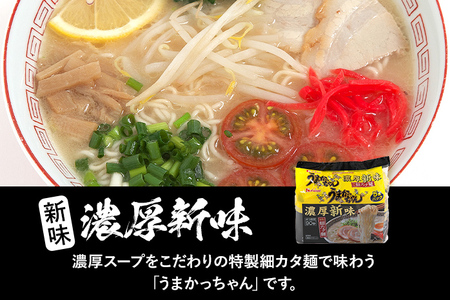 食べ比べ セット うまかっちゃん 豚骨ラーメン 10食 からし高菜風味5食 濃厚新味5食 計20食セット 博多ラーメン 博多らーめん とんこつラーメン ラーメン 豚骨 麺 福岡県 福岡 九州 グルメ お取り寄せ 詰め合わせ 食べくらべ
