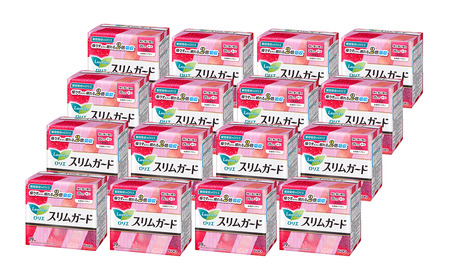 ロリエスリムガード　特に多い昼用　無香料 19枚入×16個｜ ロリエ 生理用品 ナプキン