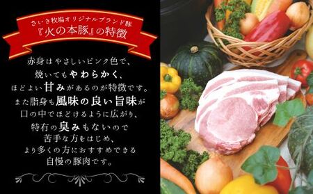【定期便6回】グランプリ受賞 火の本 豚 ！切り落し2.2kg 豚肉