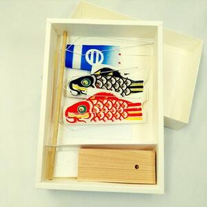【手描き鯉のぼり 三池】卓上ミニミニ鯉のぼり