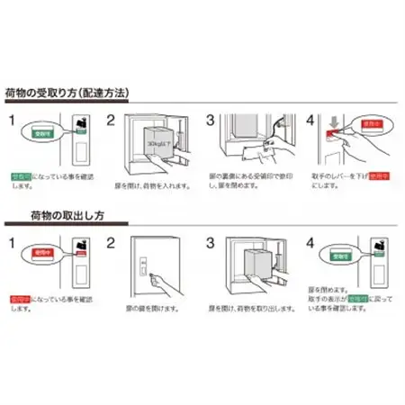 宅配ボックス　3847V2　宅ロウ　据置型　ステングレー　1台_雑貨・日用品  家具・インテリア _【1506571】