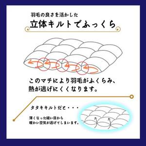 羽毛布団 グレー シングル カバー付き ハンガリーホワイトダウン90％ 羽毛布団