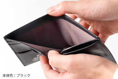 SOMES 財布 メンズ ディアマン スマートウォレット ブラック DM-03 二つ折り 本革 [ソメスサドル 北海道 砂川市 12260605-bk] 
