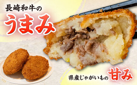 愛のコロッケ（長崎和牛入り）30個  /コロッケ レンジ コロッケ 冷凍 コロッケ ころっけ 牛肉コロッケ おかず 惣菜 時短 冷凍  牛肉 和牛 / 大村市 / 株式会社ナガスイ [ACYQ037]