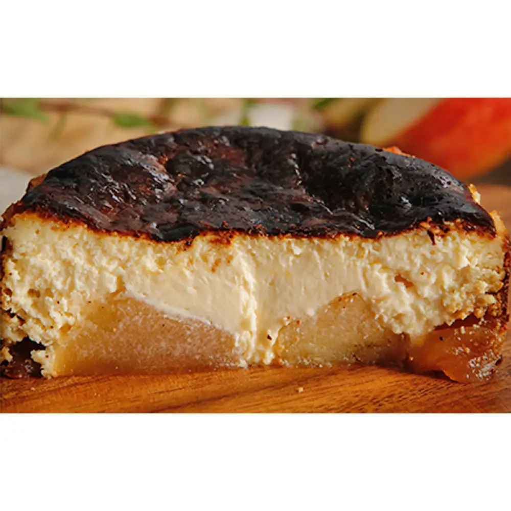 【3か月連続お届け】バスクチーズケーキ専門店ＭＯＮのバスちー３種（いつものちびちー・ゴロっと信州りんごバスちー・ブルーベリーバスちー）毎月1種ずつお届け！（12cm/ホール） | ケーキ チーズケーキ フルーツ 定期便 