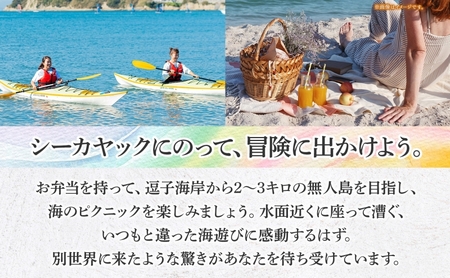【逗子海岸・エバーリゾート 】シーカヤック 1DAY ピクニック体験 1名様 ランチ付き ピクニック 体験 海 カヤック ガイド ランチ 無人島 波 水着 ウエットスーツ 逗子海岸 エバーリゾート 神奈川県 逗子市