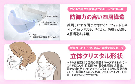 シャープ製 クリスタルマスク ふつう ベージュ 個包装 15枚入 国産 マスク