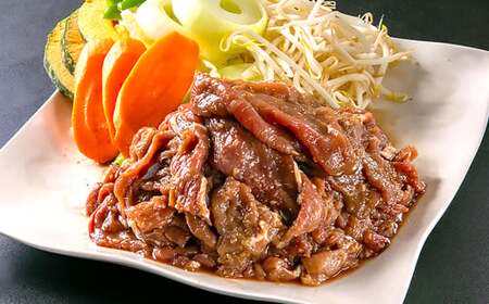 【1ヶ月毎12回定期便】エゾ鹿肉のジンギスカン 計1.2kg（300g×4パック）