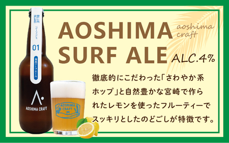 クラフトビール ビール 青島 サーフエール 6本・ビアグラス 1個 セット
