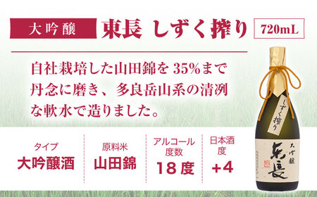 【定期便】 日本酒 大吟醸東長 しずく搾り NAH077 日本酒 全12回