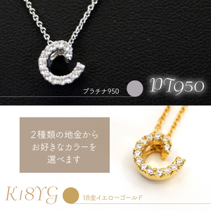 Pt950  ダイヤイニシャル ＰＮ ( C ) 管理番号20208002 221-002-C