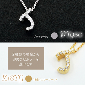 Pt950  ダイヤイニシャル  ＰＮ ( J ) 管理番号20208005 221-002-J