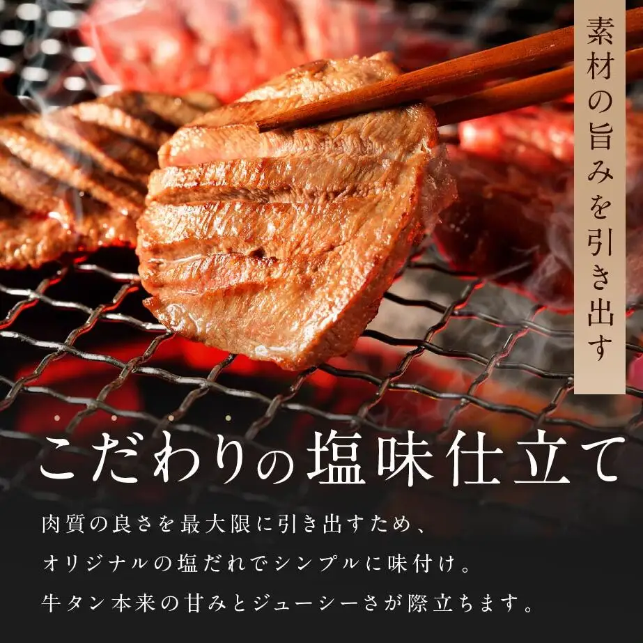 【 希少部位 】牛タン 特上 霜降り 宮城名物 厚切り 牛タン 400g 塩味 AH