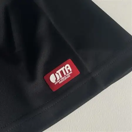 JTTA公認　卓球ユニフォーム【男女兼用(ドライ):Lサイズ】うさぎ　ブラック_装飾品・工芸品  洋服 _【1511086】