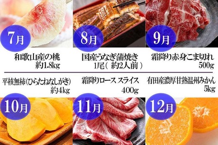 〈毎月定期便〉人気の海幸山幸食べ比べ セットA 【定期便全12回】【魚鶴厳選】◆