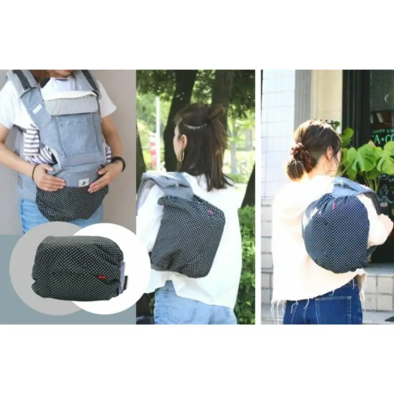 抱っこひも収納カバー「ルカコ」ヒップシートサイズ2枚とよだれカバーのセット【luca0005】