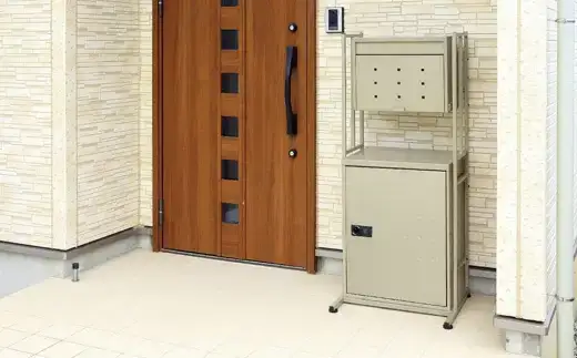 大容量で好評 郵便ポスト＆錠付き宅配ボックス＆スタンド [グリーンライフ]