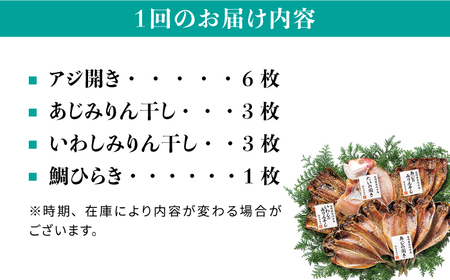 【全2回定期便】干魚セット《壱岐市》【長田商店】 [JAO042]