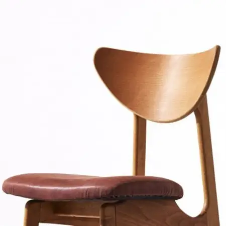 Karl Dining Chair オイルレザー ダークブラウン MBRフレーム【SWOF】_雑貨・日用品 椅子・チェア・ソファ 家具・インテリア _【1487607】