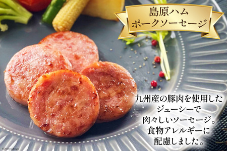 AI066 特大！ ソーセージ 2種2本 食べ比べ セット（島原ハムポークソーセージ800g×1本 島原工房ソーセージ770g×1本） [長崎県 島原市]