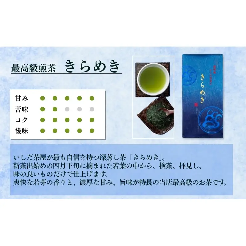 お茶 いしだ茶屋 きらめき 深山 飲み比べ 100g 2袋