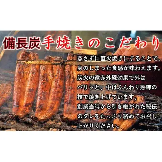 【土用の丑の日】うなぎ 蒲焼 3尾 炭火焼 無頭 炭火の香ばさ際立つ老舗 「うなぎの入船」熟成たれ付真空　小分け 国産＜13-3a＞