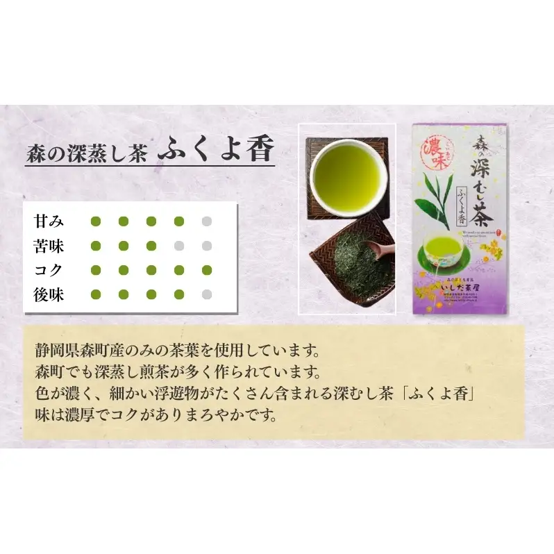 お茶 いしだ茶屋 深蒸し茶 ふくよ香 100g 5袋 煎茶