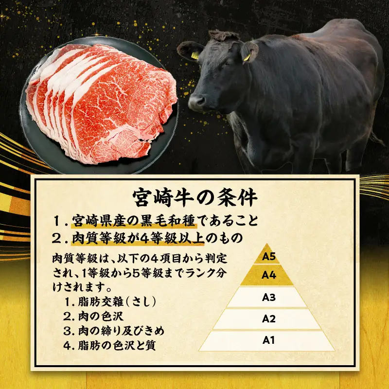 牛肉 スライス 牛肉[宮崎牛 モモ すき焼き 600g]