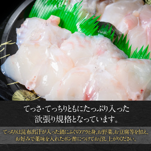 とらふぐ鍋刺身セット（５～６人前） AE017