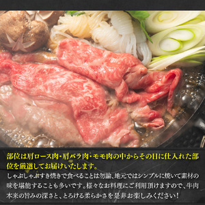 【毎月定期便】【A4～A5】博多和牛しゃぶしゃぶすき焼き用 1kg 全6回　AO070
