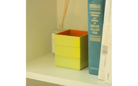 iroikoi いろいこい 3.0 9cm角 三段重 鶴仙渓 収納 小物 ケース 器 お重 小物入れ アクセサリーケース 贈り物 ギフト 雑貨 ABS樹脂 日本製 F6P-1324