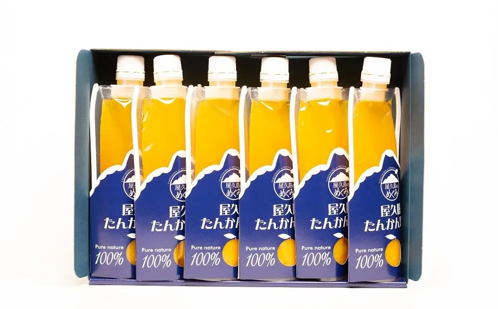 【屋久島特産 たんかん の果汁100％】屋久膳たんかん果汁 180ml×6本 | 果汁