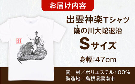 Tシャツ 出雲神楽 簸の川大蛇退治の墨絵風オリジナルTシャツ FN-09 Sサイズ [AICZ025]