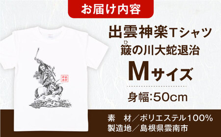Tシャツ 出雲神楽 簸の川大蛇退治の墨絵風オリジナルTシャツ FN-10 Mサイズ [AICZ021]