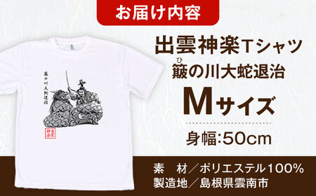 Tシャツ 出雲神楽 簸の川大蛇退治の墨絵風Tシャツ FN-04 Mサイズ [AICZ010]
