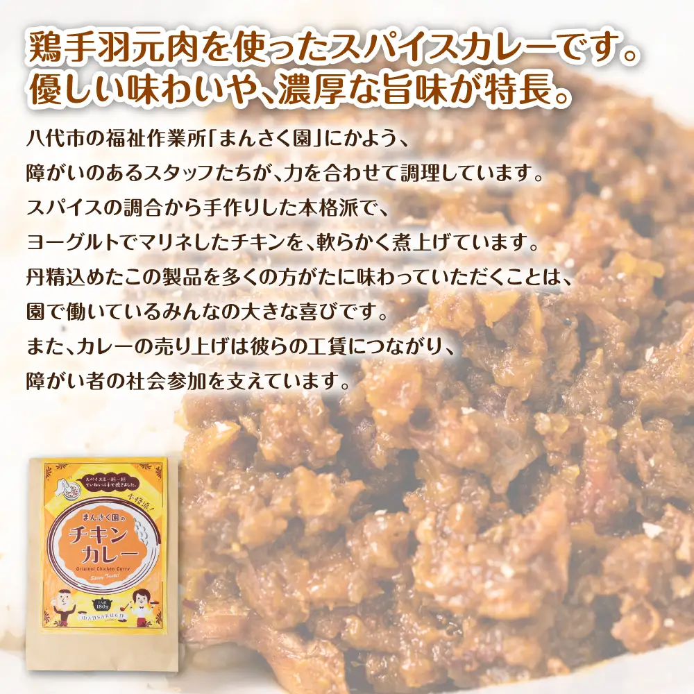 カレー まんさく園のカレーセット（チキンカレー1パック、グリーンカレー1パック）180g×2  チキンカレー グリーンカレー カレー