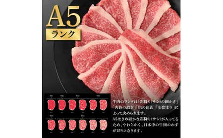 土佐和牛最高級A5特選濃厚牛バラスライス450g 